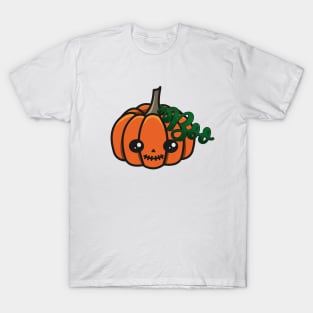 Cute Kawaii Halloween Pumpkin Jack-O-Lantern *BOO* Vine - Scarecrow T-Shirt